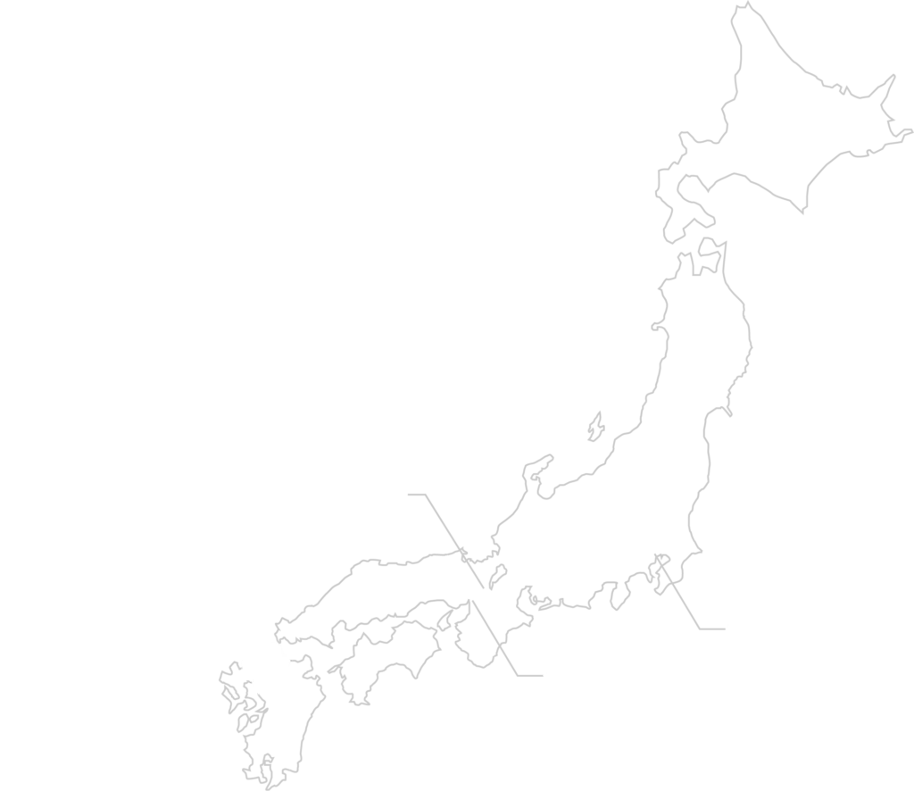 日本地図上で平尾台の位置を示した図
